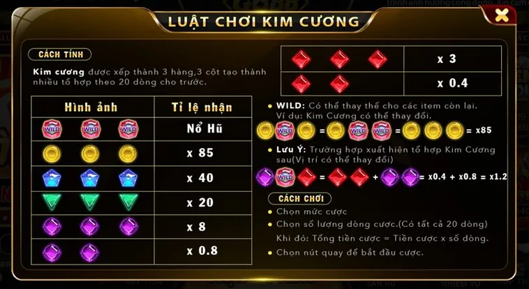 Khám Phá Trò Chơi Nổ Hũ Kim Cương Tại Vui88 Cơ Hội Làm Giàu Nhanh Chóng